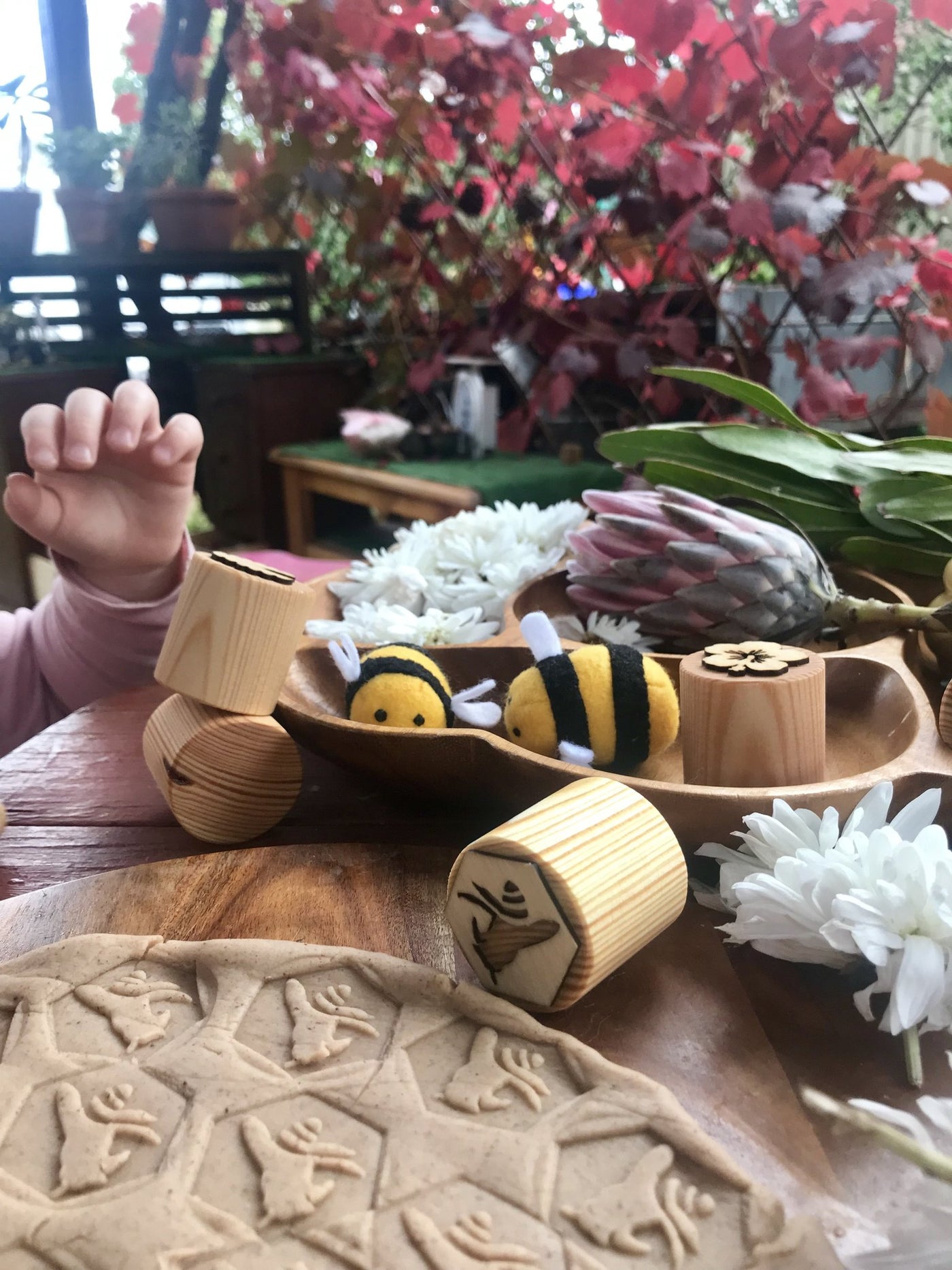 Bee Playdough Stamps