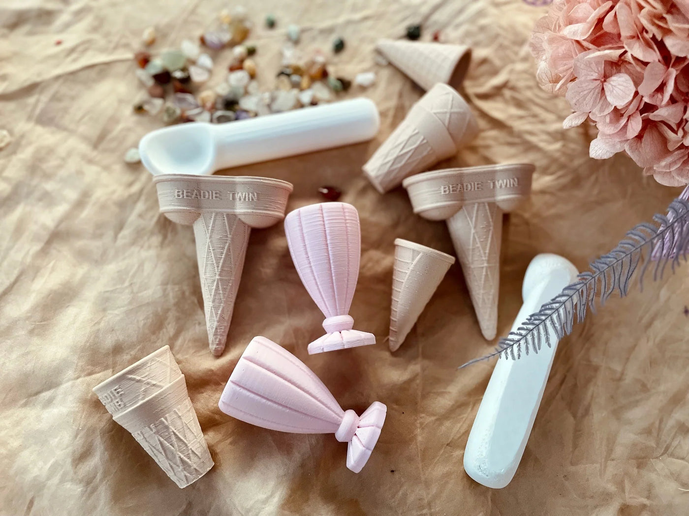 Ice cream Shop - Double Scoop Kit (Pink Sundae Cups)