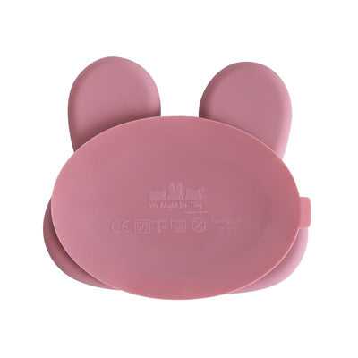 Bunny Stickie™ Plate - Dusty Rose