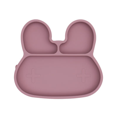 Bunny Stickie™ Plate - Dusty Rose