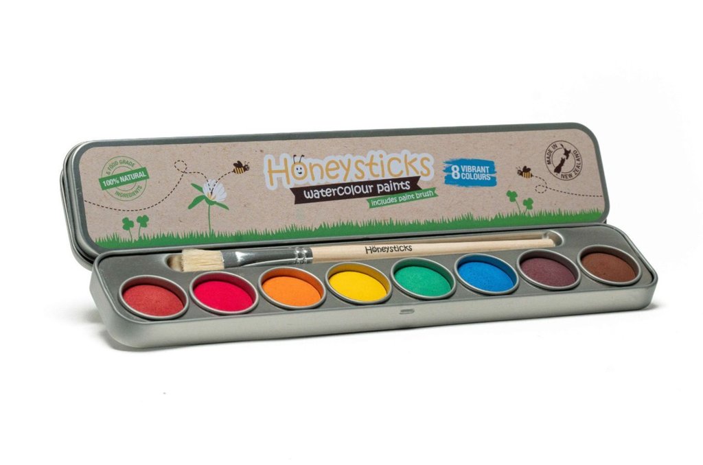 Natural Watercolour Washable Paints 8 Pack