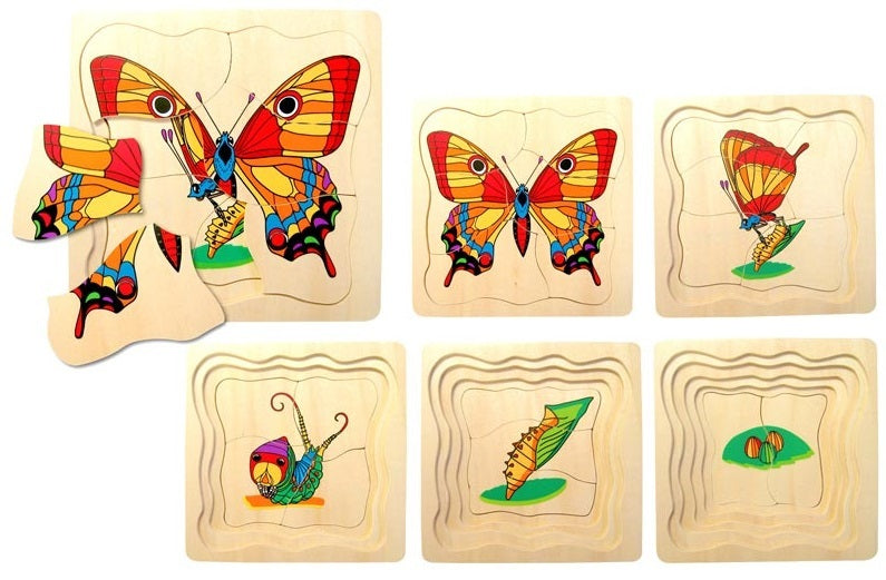 Puzzle - 5 Layers Butterfly