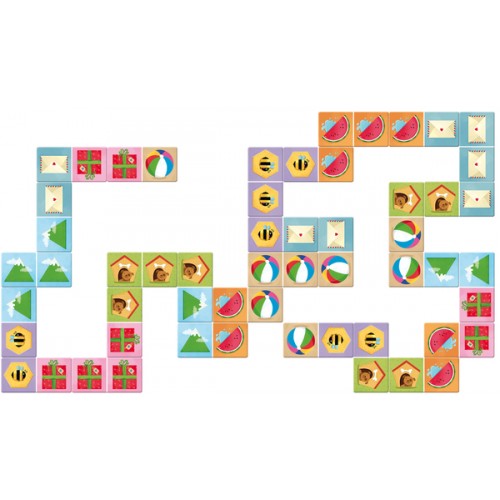 Domino Shapes Game and Book Set
