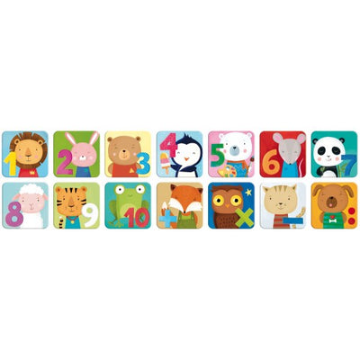 Memo Numbers Game and Book Set