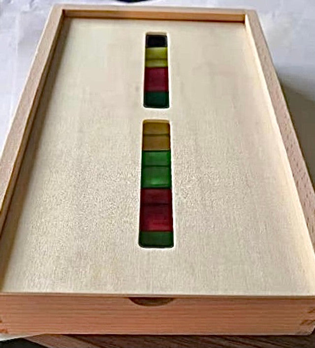 Bright Lucite Cubes (40 Piece with Tray)
