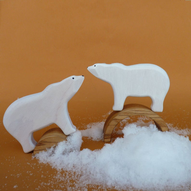 Wooden Polar Bear