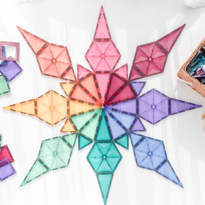 Connetix Tiles | Pastel Geometry Pack 40 pc