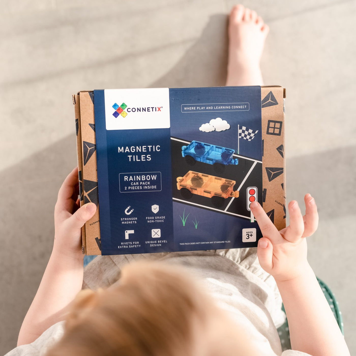 Connetix Tiles | Rainbow Car Pack 2 pc